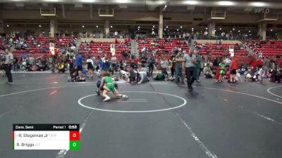 73 lbs Cons. Semi - Robert Stegeman Jr, Tulsa Blue T Panthers vs Reed Briggs, Linn County Twisters