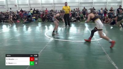 95 lbs Pools - David Brazie, Olympia National vs Cael Dunn, Backbone Wrestling Club