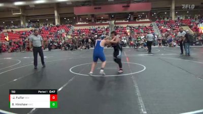 150 lbs Round 4 - Jeremiah Fulfer, Brawlers vs Brylor Hinshaw, Neodesha Wrestling Club