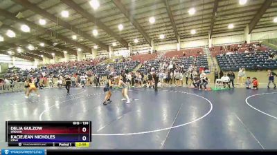 130 lbs Cons. Semi - Delia Gulzow, Oregon vs KacieJean Nicholes, Utah