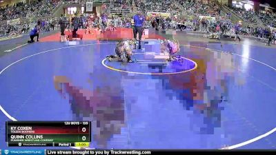 135 lbs Quarterfinal - Ky Coxen, Toledo Boomers vs Quinn Collins, Punisher Wrestling Company