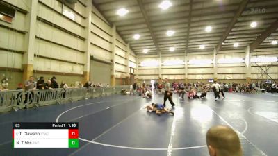 63 lbs Quarterfinal - Tucker Clawson, Zion Thunder Wrestling Club vs Nikolai Tibbs, Ravage Wrestling Club