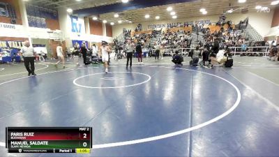 132 lbs 1st Place Match - Paris Ruiz, Buchanan vs Manuel Saldate, SLAM! NEVADA