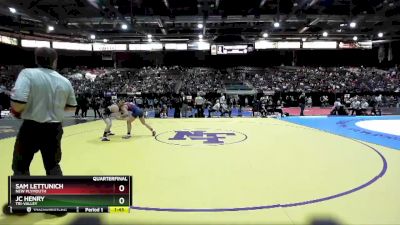 2A 152 lbs Quarterfinal - Sam Lettunich, New Plymouth vs JC Henry, Tri-Valley