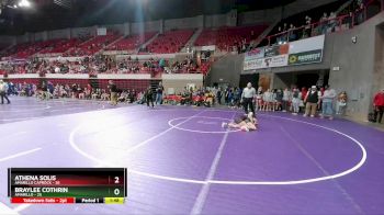 126 lbs Round 1 (16 Team) - Athena Solis, Amarillo Caprock vs Braylee Cothrin, Amarillo