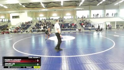 184 lbs Cons. Round 3 - Markys Lissaint, American International vs Omori Lee, Greensboro