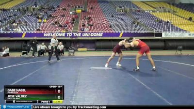 197 lbs 3rd Place Match - Jose Valdez, Unattached vs Gabe Nagel, Minnesota