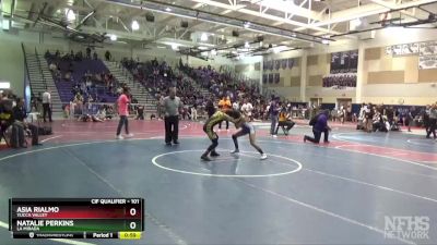 101 lbs Cons. Round 3 - Asia Rialmo, Yucca Valley vs Natalie Perkins, La Mirada