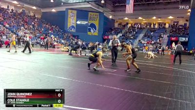 165 lbs Cons. Round 5 - John Quinonez, Paramus Catholic vs Cole Stangle, St John Vianney