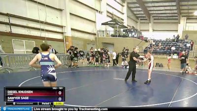 101 lbs Cons. Round 3 - Diesel Knudsen, Utah vs Sawyer Sage, Idaho