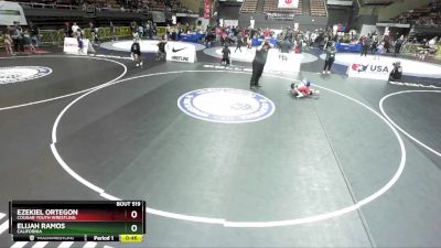 70 lbs Cons. Round 3 - Ezekiel Ortegon, Cougar Youth Wrestling vs Elijah Ramos, California