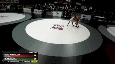 125 lbs Quarterfinal - Noah Soto, Red Wave Wrestling vs Neko Archuleta, California