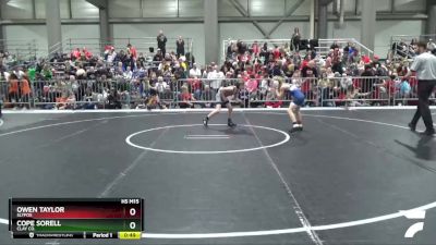 76 lbs Quarterfinal - Cope Sorell, Clay Co. vs Owen Taylor, SlyFox