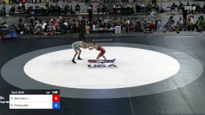 94 lbs Rnd Of 32 - Kaiden Belinsky, Iowa vs Dominic Pasquale, Illinois