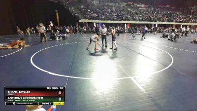 98 lbs Quarterfinal - Anthony Goodpaster, Sebolt Wrestling Academy vs Thane Taylor, Iowa