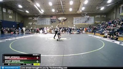 106 lbs Round 3 - Isaac Apodaca, Wrestling Rhinos Wrestling Club vs Wyatt Gavigan, Punisher Wrestling Company