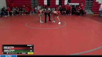 145 lbs Round 2 (12 Team) - Owen Dyson, Thompson HS vs Sam Sutton, Homewood Hs
