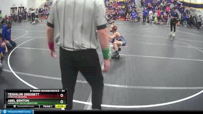 64 lbs Round 2 - Teighlor Gressett, Carolina Reapers vs Abel Benton, Lexington Youth Wrestling