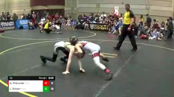 75 lbs Round 1 (4 Team) - Luke Brown, Team Good. Real Good. vs Asher Procunier, Ares WC