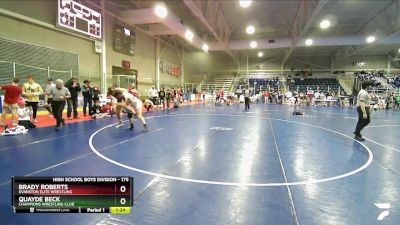 175 lbs 1st Place Match - Quayde Beck, Champions Wrestling Club vs Brady Roberts, Evanston Elite Wrestling