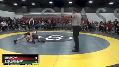 85 lbs Round 3 (8 Team) - Evan Restivo, Short Time vs Chase Karenbauer, Minions Black (GA)