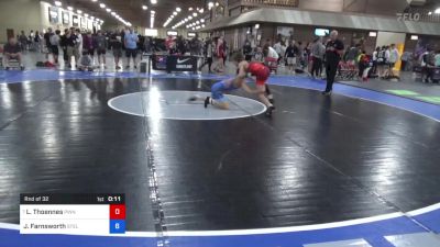 45 kg Rnd Of 32 - Landon Thoennes, Pinnacle Wrestling Club vs Justin Farnsworth, Steller Trained Wrestling