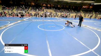 61 lbs Quarterfinal - Scout Smith, Smith Wrestling Academy vs Bentley Grigg, Tulsa Blue T Panthers