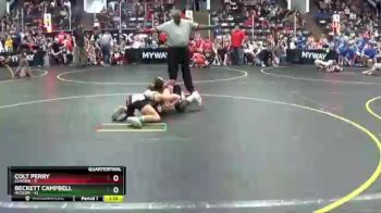 92 lbs Quarterfinals (8 Team) - Colt Perry, Clinton vs Beckett Campbell, Hudson