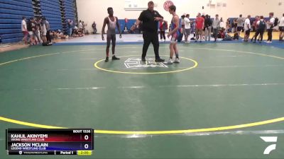 126 lbs Cons. Round 4 - Jackson McLain, Legend Wrestling Club vs Kahlil Akinyemi, Viking Wrestling Club