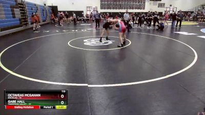 113 lbs Placement - Octaveas McGahan, Douglas vs Gabe Hall, Thompson Valley