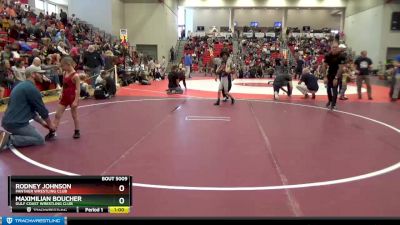 55 lbs Champ. Round 1 - Maximilian Boucher, Gulf Coast Wrestling Club vs Rodney Johnson, Panther Wrestling Club