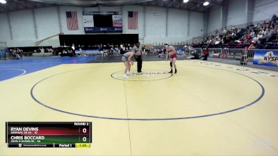 118 lbs Round 2 (3 Team) - Chris Boccard, John H Glenn HS vs Ryan Devins, Saranac Sr HS