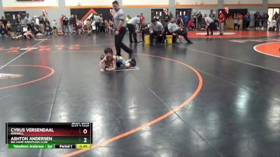 PW-1 lbs Round 2 - Ashton Andersen, Big Game Wrestling Club vs Cyrus Versendaal, Grinnell