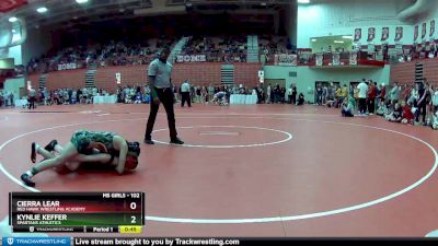 102 lbs Quarterfinal - Kynlie Keffer, Spartans Athletics vs Cierra Lear, Red Hawk Wrestling Academy