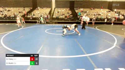 101 lbs Rr Rnd 2 - Ben Paley, Refinery Wrestling Youth vs Derek Bush, Roundtree Wrestling Academy Blue