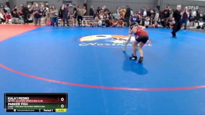 67 lbs Quarterfinal - Kala`i Pedro, Bethel AllStars Wrestling Club vs Parker Fish, CNWC Concede Nothing Wrestling Club