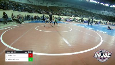 55 lbs Consi Of 8 #2 - Jayden Brant, Caney Valley Wrestling vs Eli McComb, Derby Wrestling Club