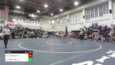 144 lbs Final - Kyle Levesque, Xavier vs Dylan Sherman, Fairfield Ludlowe