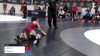 57 kg Rnd Of 32 - Gage Walker, Raw Wrestling Club vs Davis Motyka, XCalibur Athletics