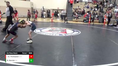 55 lbs 3rd Place Match - Geremy Thompson, Owatonna Wrestling Academy vs Nolan Bender, MN Elite