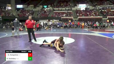 90 lbs Cons. Round 4 - Blake Hodgskiss, Choteau Wrestling vs Russell Goolsbey, Powell Wrestling Club