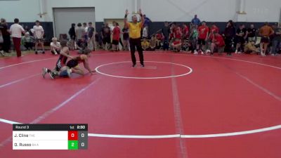 96 lbs Round 3 - Jonathan Cline, The Asylum Black vs Dylan Russo, 84 Athletes (VA)