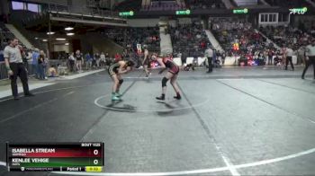 110 lbs Cons. Round 1 - Kenlee Vehige, Hays vs Isabella Stream, Wamego