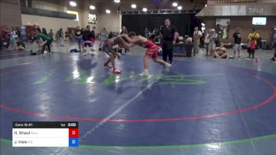 74 kg Cons 16 #1 - Hunter Shaut, Bulls Wrestling Club vs Justin Hale, 512 Outlaw Wrestling