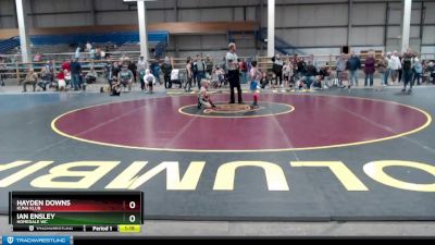 70 lbs Quarterfinal - Ian Ensley, Homedale WC vs Hayden Downs, Kuna Klub