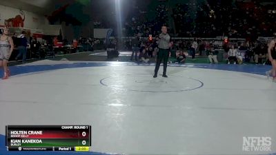 4A 98 lbs Semifinal - Holten Crane, Bishop Kelly vs Kian Kanekoa, Burley