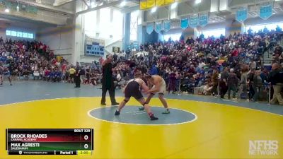 215 lbs Semifinal - Max Agresti, Salesianum vs Brock Rhoades, Caravel Academy