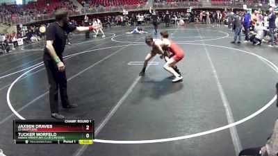 110 lbs Champ. Round 1 - Tucker Morfeld, Hawks Wrestling Club (Lincoln) vs Jaxsen Draves, GI Grapplers