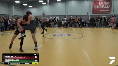 125 lbs Cons. Round 3 - Devin Willis, Powhatan Youth Wrestling Club vs Colton Blaney, Nova WC