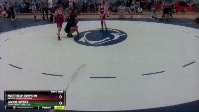 71 lbs Round 2 - Matthew Simpson, Big Red Wrestling Club vs Jacob Siters, Stars Wrestling Club